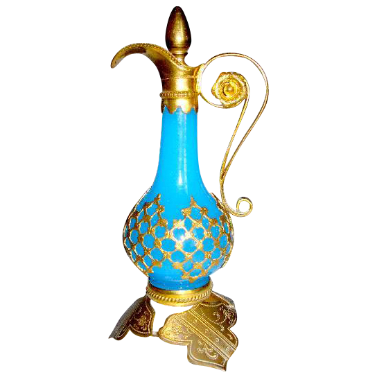 Palais Royal French Opaline Glass Perfume Bottle Palais Royal French Opaline Glass Perfume Bottle