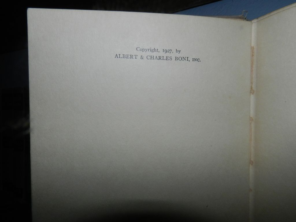SIGNED The Bridge of San Luis Rey 1st printing Thorton Wilder 1927 SIGNED The Bridge of San Luis Rey 1st printing Thorton Wilder 1927