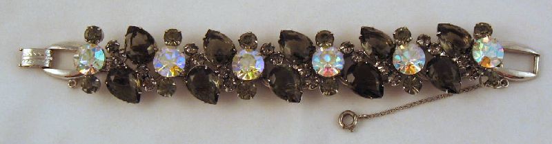 DeLizza & Elster Juliana "Black Diamond" Gray & AB Rhinestones Bracelet DeLizza & Elster Juliana "Black Diamond" Gray & AB Rhinestones Bracelet
