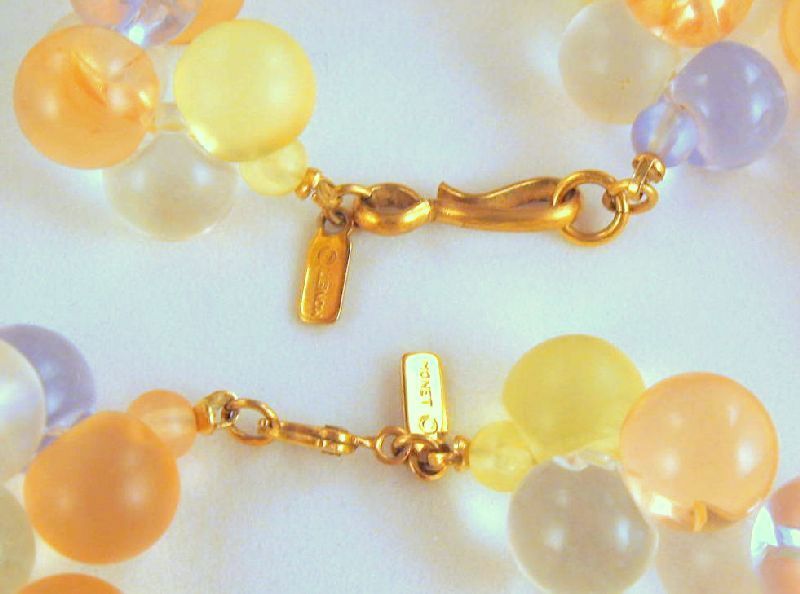 Monet "Wisteria" Pastel Bubble Necklace Bracelet Set Monet "Wisteria" Pastel Bubble Necklace Bracelet Set
