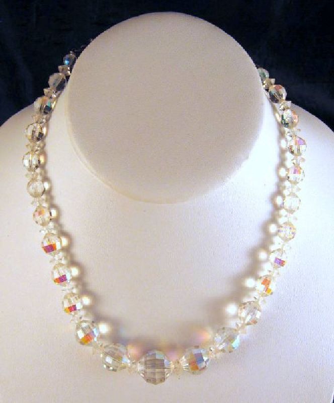 Laguna Faceted AB Crystal Necklace Laguna Faceted AB Crystal Necklace