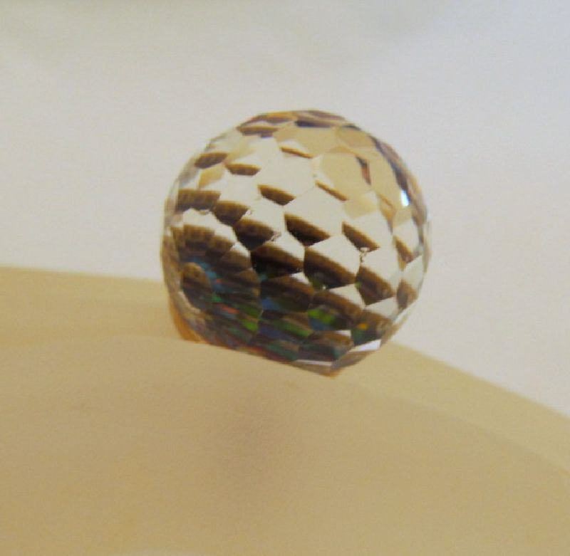 Multicolor Prism Disco Ball Ring Adjustable 1970s Silver-tone 17.8mm Multicolor Prism Disco Ball Ring Adjustable 1970s Silver-tone 17.8mm