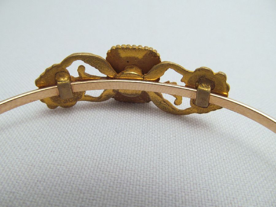 Victorian Hinged Bracelet Blank Cartouche Victorian Hinged Bracelet Blank Cartouche