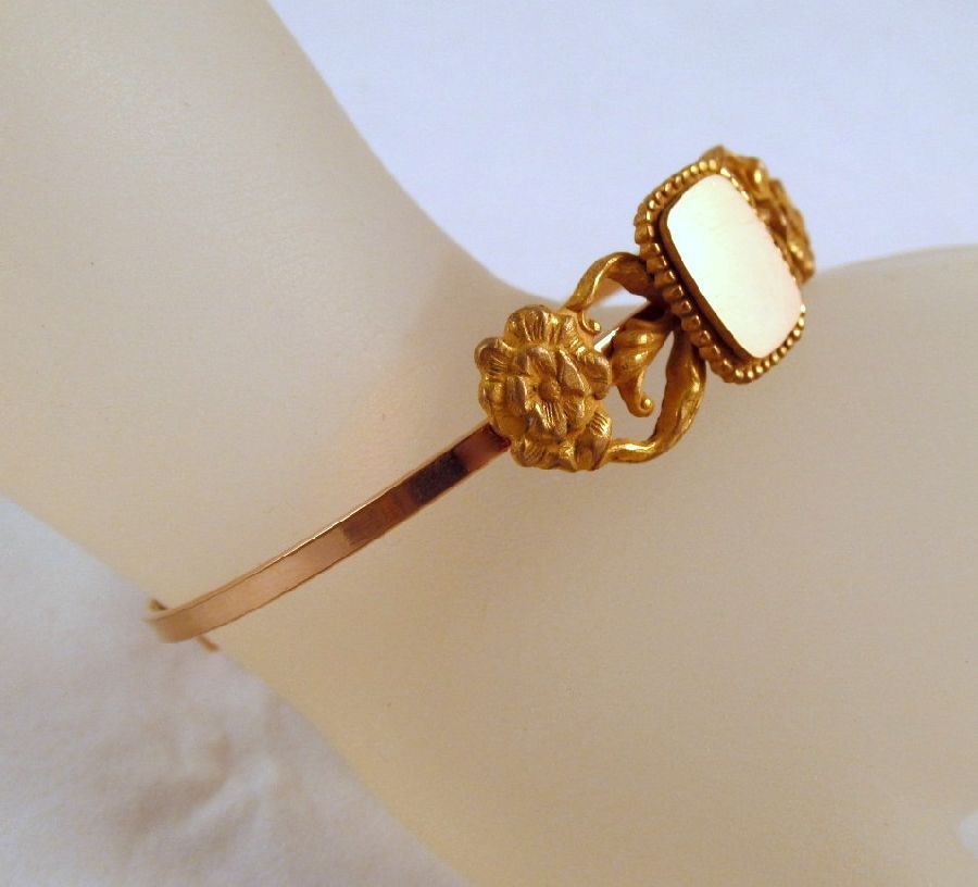 Victorian Hinged Bracelet Blank Cartouche Victorian Hinged Bracelet Blank Cartouche