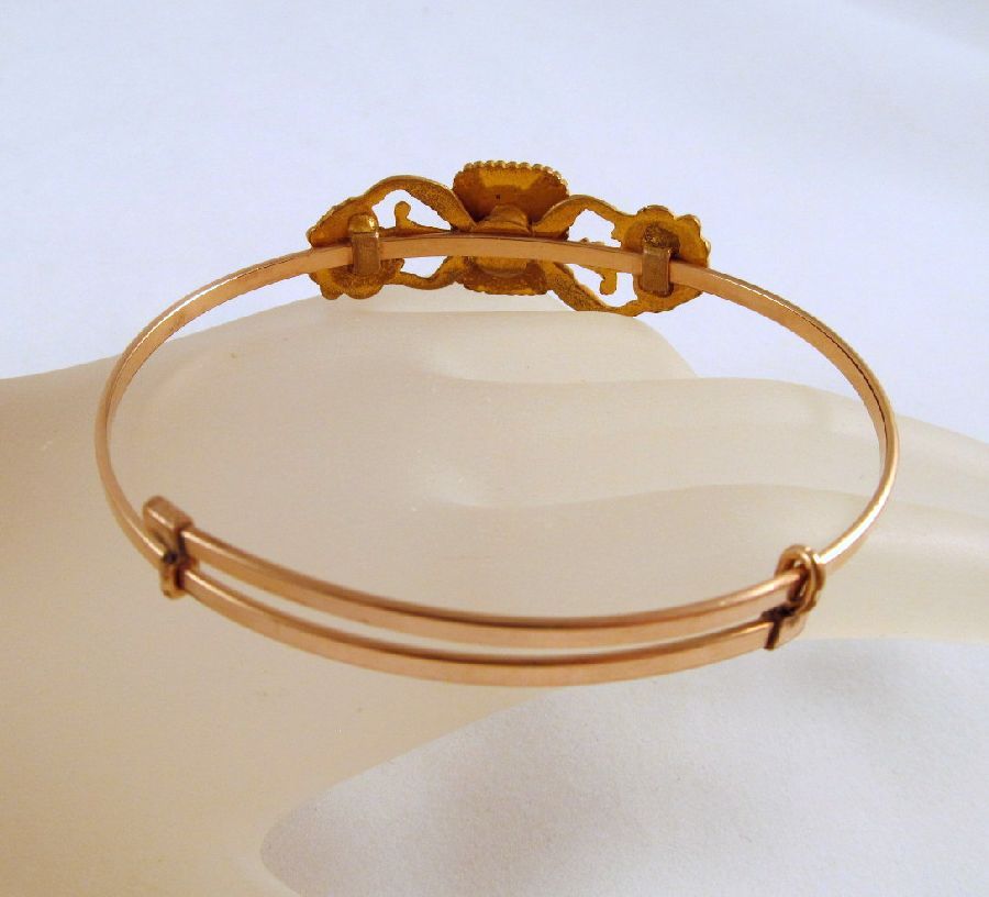 Victorian Hinged Bracelet Blank Cartouche Victorian Hinged Bracelet Blank Cartouche