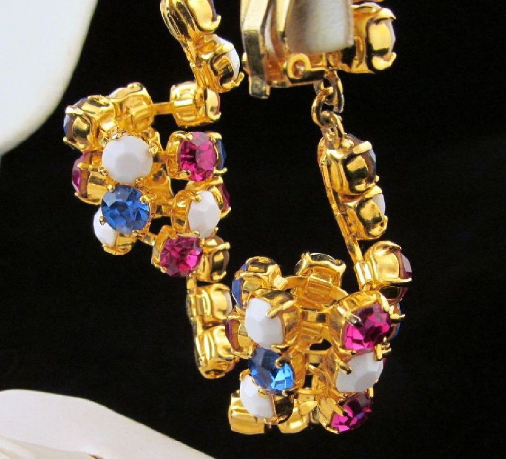 Gianni De Liguoro Couture Necklace Earrings Rhinestones Gold-tone Gianni De Liguoro Couture Necklace Earrings Rhinestones Gold-tone