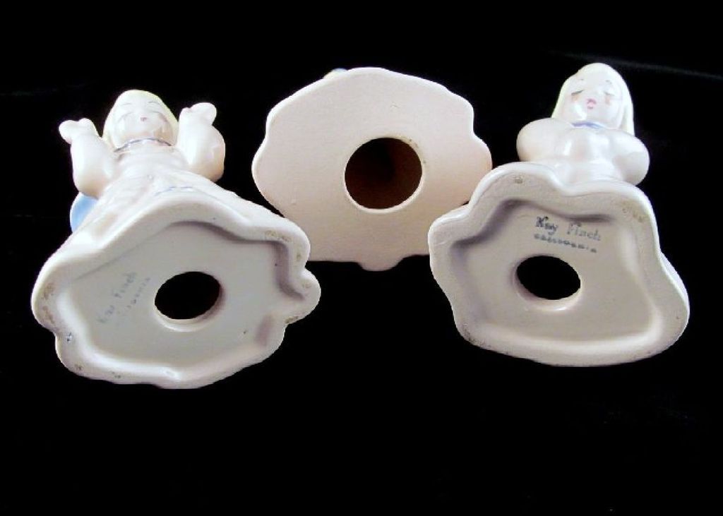 Kay Finch Praying Angels Pastel Colors Set of Three Kay Finch Praying Angels Pastel Colors Set of Three