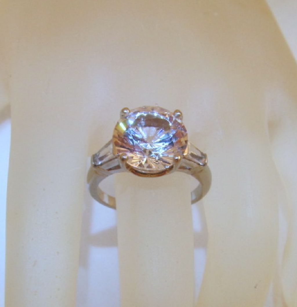 Art Deco 10K Spinel White Gold Ring Art Deco 10K Spinel White Gold Ring