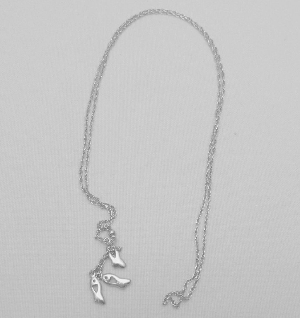 Monet CIANI Sterling Silver Fish Lariat Necklace Monet CIANI Sterling Silver Fish Lariat Necklace