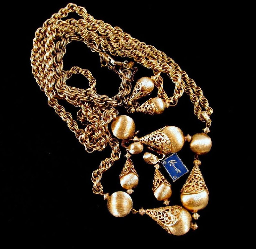 Monet "Bolero" Suite Gold-tone Necklaces Earrings Bracelet Monet "Bolero" Suite Gold-tone Necklaces Earrings Bracelet