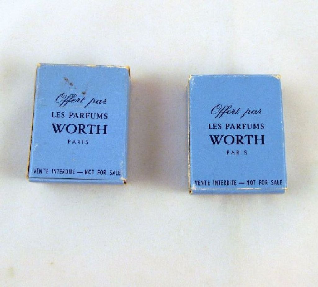Worth "Je Reviens" Mini Les Parfums Pair Bottles Boxes Juice Worth "Je Reviens" Mini Les Parfums Pair Bottles Boxes Juice