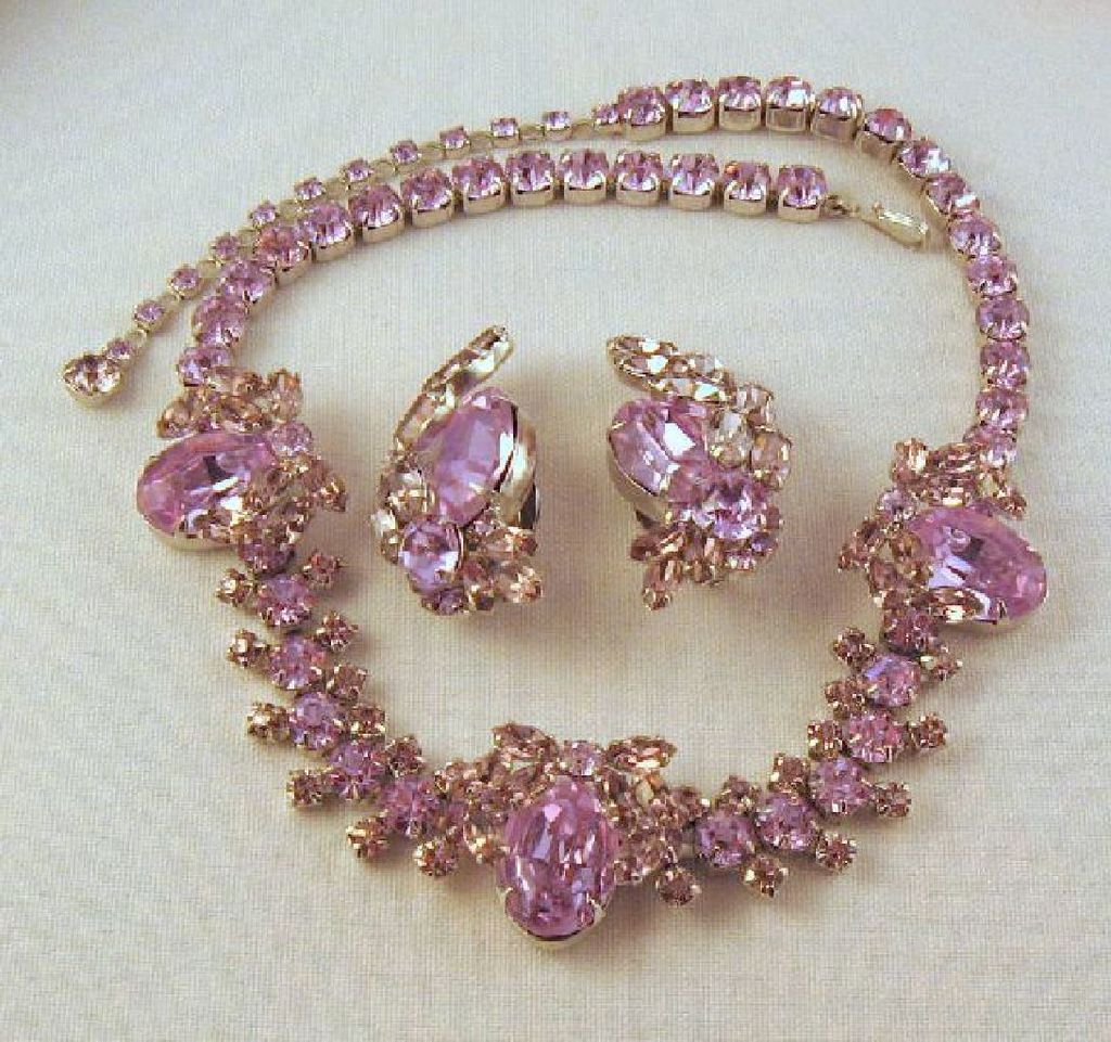 Sherman Faux Alexandrite Necklace Earrings Neodymium Effect Sherman Faux Alexandrite Necklace Earrings Neodymium Effect