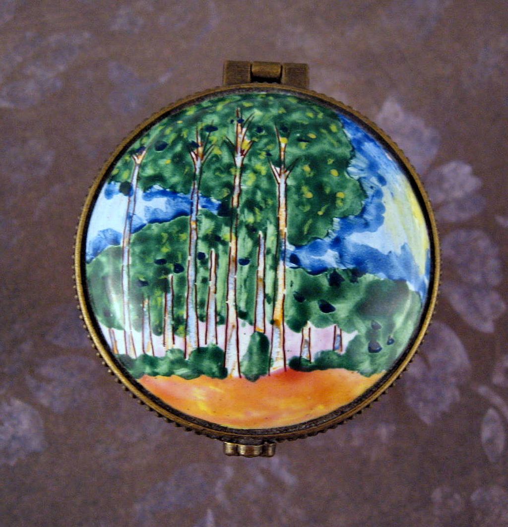 Kelvin Chen Monet's "Poplars" Stamp Holder Kelvin Chen Monet's "Poplars" Stamp Holder
