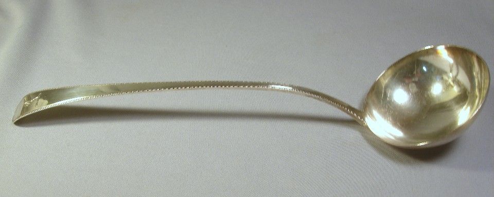 c1787 Georgian English Sterling 13.5" Punch Soup Ladle.. London, WS maker c1787 Georgian English Sterling 13.5" Punch Soup Ladle.. London, WS maker