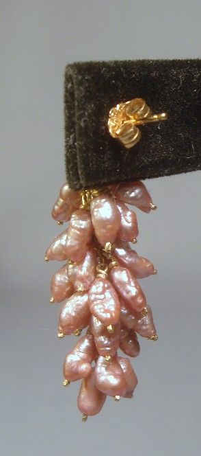 14k & Pink/Mauve Freshwater Pearl Dangle Earrings... Lovely!! 14k & Pink/Mauve Freshwater Pearl Dangle Earrings... Lovely!!