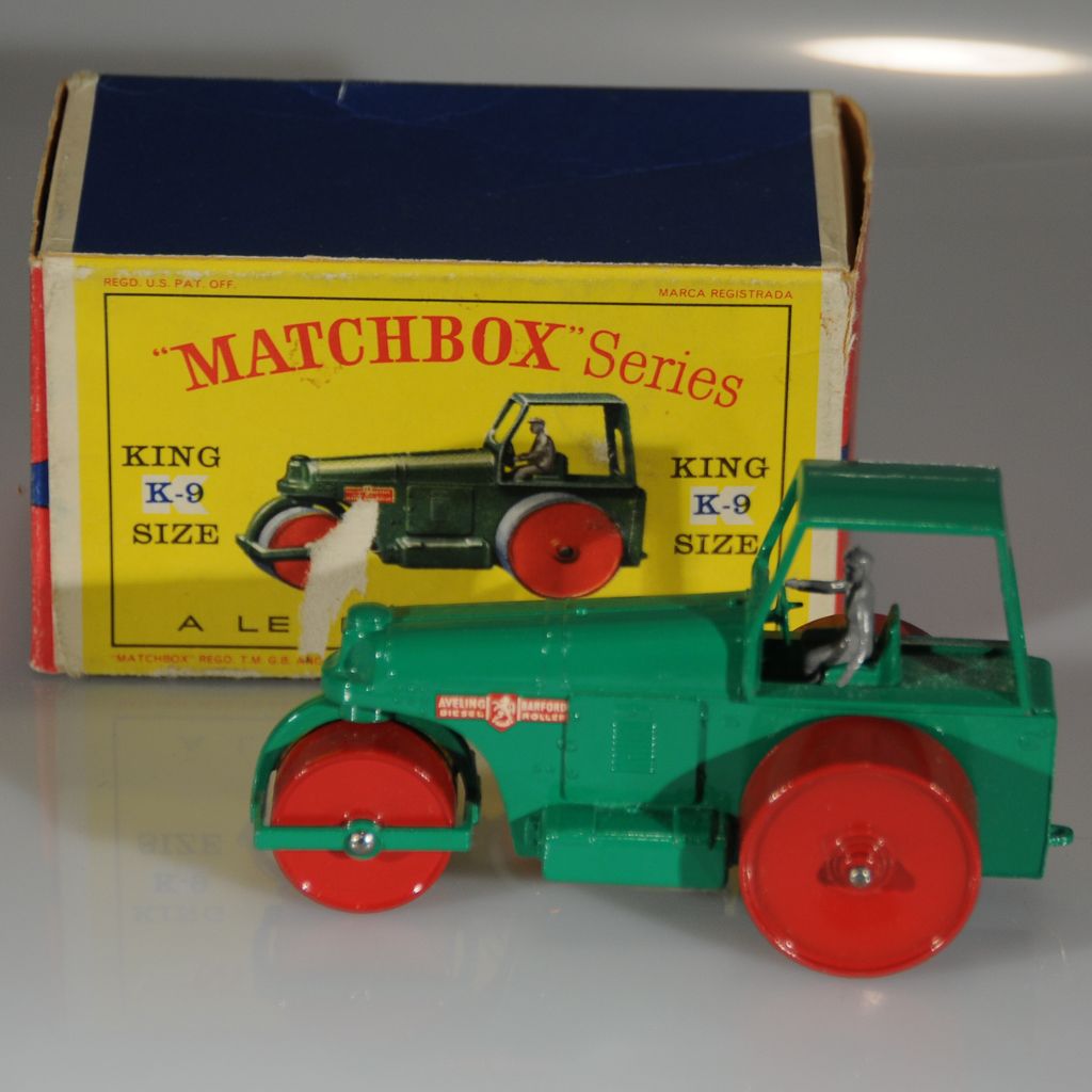 Matchbox KingSize K9 AvelingBarford Road Roller from greattoys on