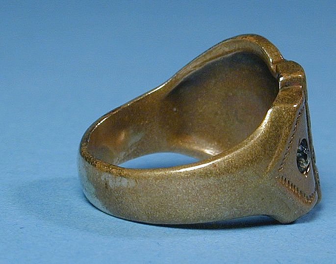 Antique Victorian Brass Buckle Ring Antique Victorian Brass Buckle Ring