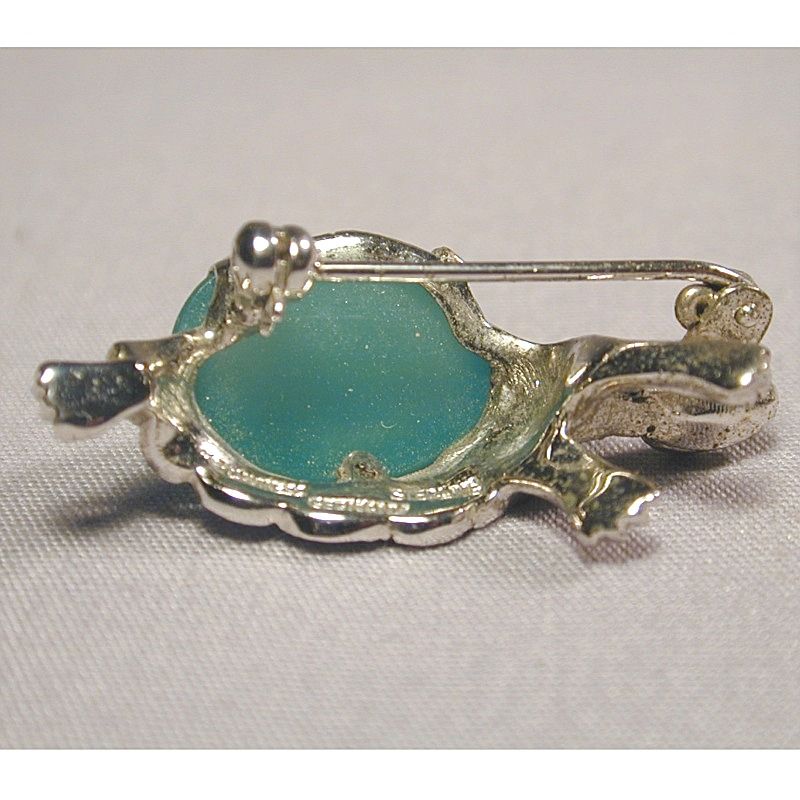 Vintage Alice Caviness Sterling Silver Turtle Pin - Marcasites Vintage Alice Caviness Sterling Silver Turtle Pin - Marcasites