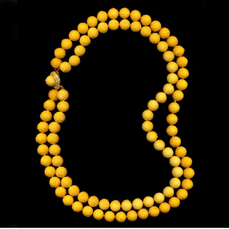 1950s Double Strand SUGAR BEADS Necklace - Vintage Japan 1950s Double Strand SUGAR BEADS Necklace - Vintage Japan
