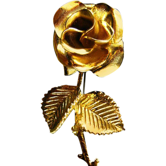 Vintage golden Rose Pin Vintage golden Rose Pin