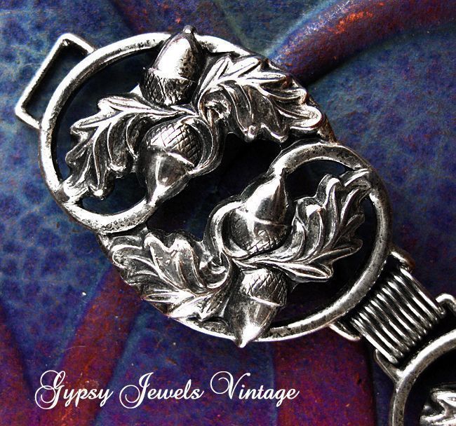 Vintage Danecraft Sterling Bracelet with Acorns and Oak Leaves. Vintage Danecraft Sterling Bracelet with Acorns and Oak Leaves.