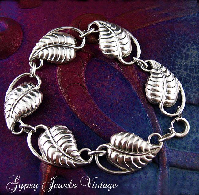 Vintage Danecraft Sterling Leaf Bracelet Vintage Danecraft Sterling Leaf Bracelet