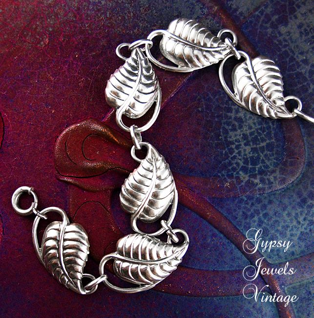 Vintage Danecraft Sterling Leaf Bracelet Vintage Danecraft Sterling Leaf Bracelet