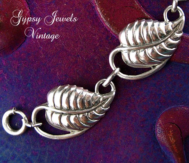 Vintage Danecraft Sterling Leaf Bracelet Vintage Danecraft Sterling Leaf Bracelet