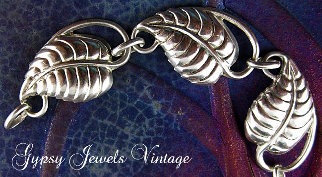 Vintage Danecraft Sterling Leaf Bracelet Vintage Danecraft Sterling Leaf Bracelet