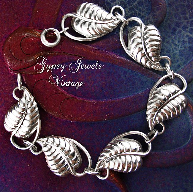 Vintage Danecraft Sterling Leaf Bracelet Vintage Danecraft Sterling Leaf Bracelet