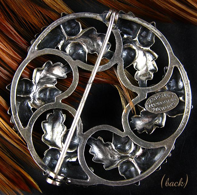 Vintage Danecraft Sterling Acorn and Oak Leaf Brooch Vintage Danecraft Sterling Acorn and Oak Leaf Brooch