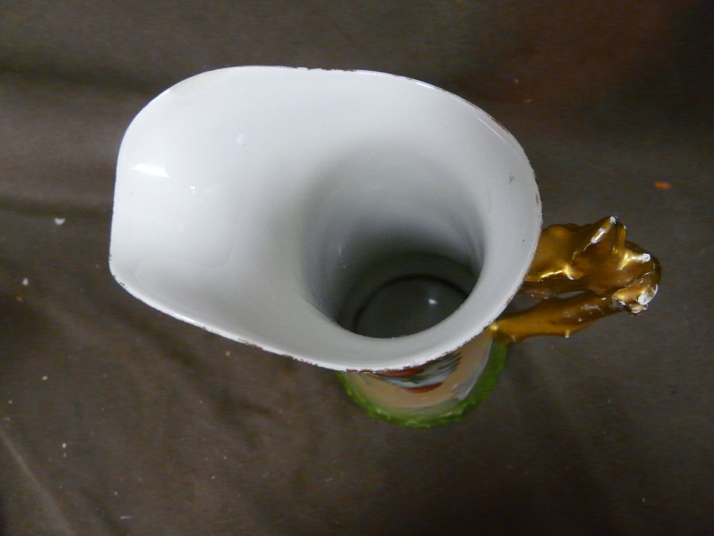 Tressemann & Vogt Limoges France Hand Painted Ewer / Pitcher Tressemann & Vogt Limoges France Hand Painted Ewer / Pitcher