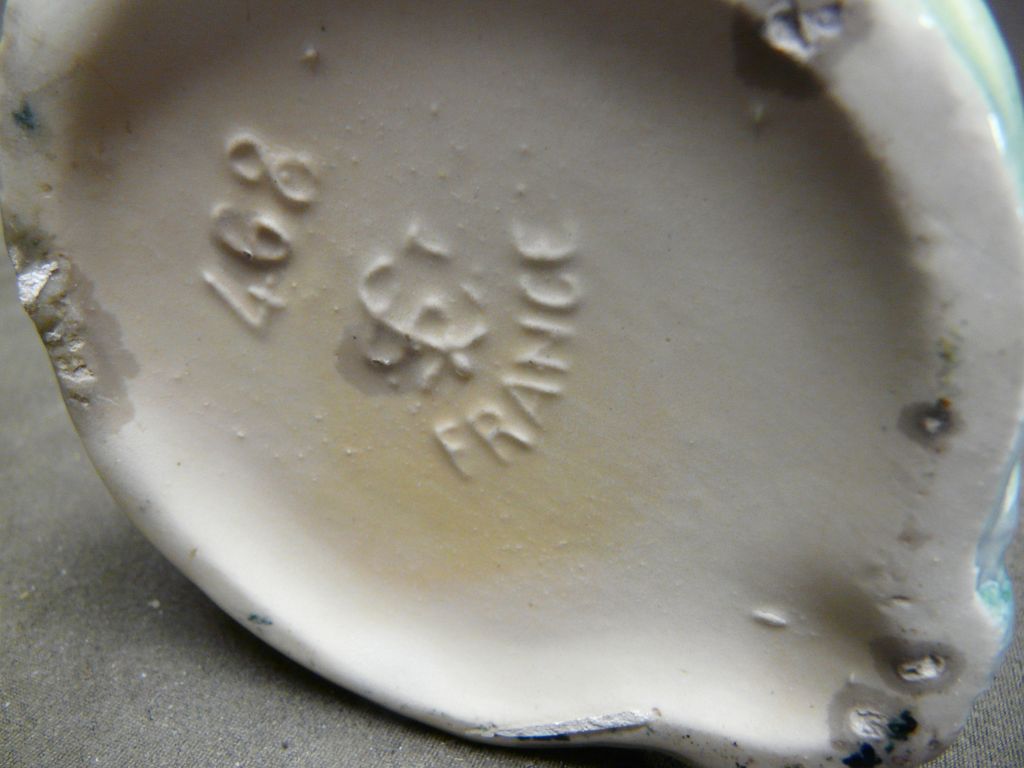 French Majolica St. Clement Pottery Cockatoo