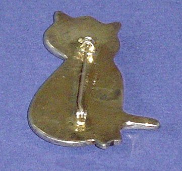 Vintage Mexican Cat Brooch Vintage Mexican Cat Brooch