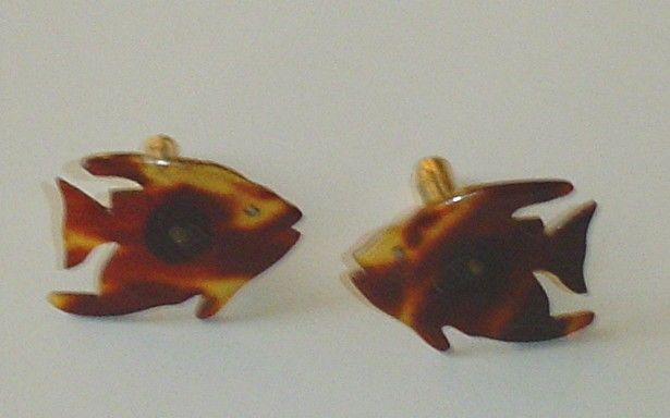 Tortoise Shell Cuff Links Tortoise Shell Cuff Links