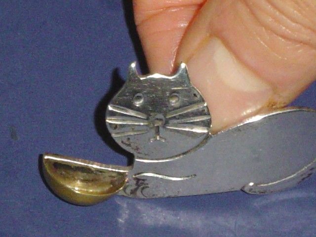 Vintage Mexican Sterling Cat Brooch Vintage Mexican Sterling Cat Brooch