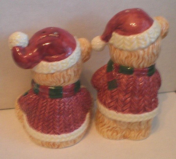 Teddy Bear Christmas Salt and Pepper Set Teddy Bear Christmas Salt and Pepper Set