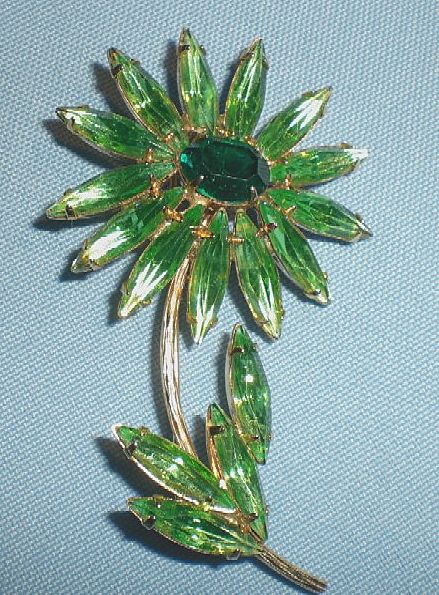 Juliana Green Rhinestone Flower Pin Juliana Green Rhinestone Flower Pin