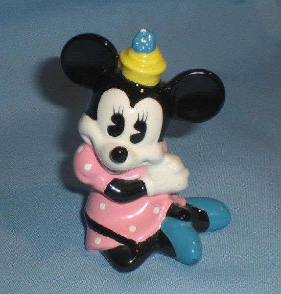 Disney Mickey and Minnie Ceramic Figurines - Taiwan Disney Mickey and Minnie Ceramic Figurines - Taiwan