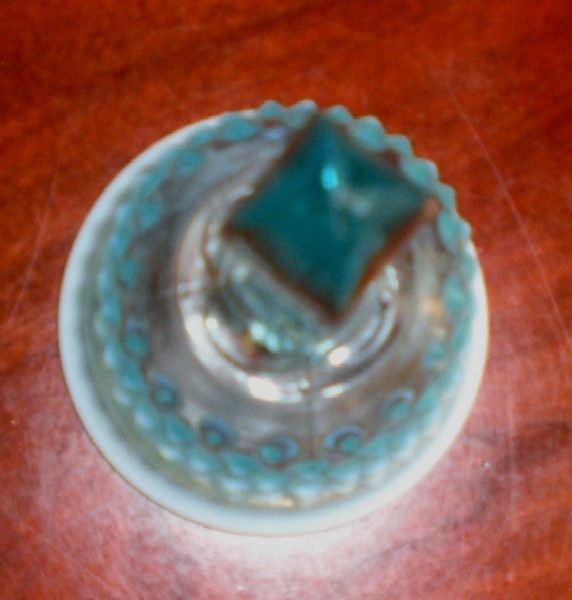 Blue Hobnail Glass Bell Blue Hobnail Glass Bell
