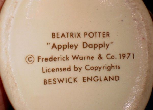 Beatrix Potter Appley Dapply Beswick Figurine BP-3c Beatrix Potter Appley Dapply Beswick Figurine BP-3c