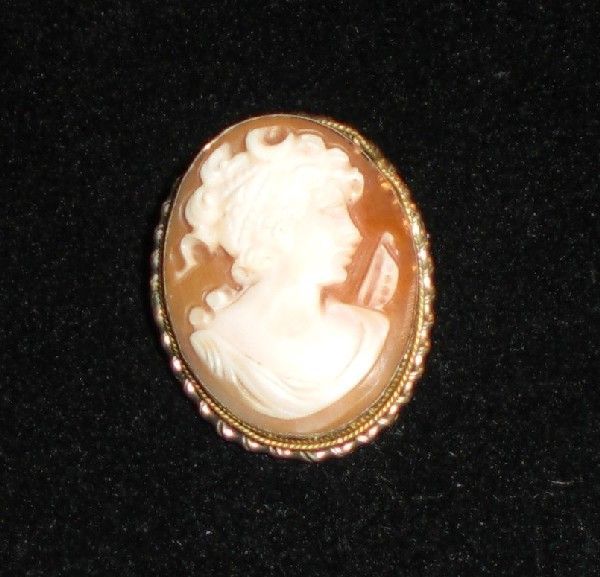 Vintage Shell 800 Silver Cameo Brooch/Pin/Pendant Vintage Shell 800 Silver Cameo Brooch/Pin/Pendant