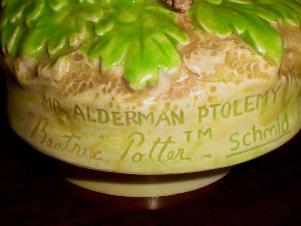 Beatrix Potter Mr. Alderman Ptolemy Schmid Music Box Beatrix Potter Mr. Alderman Ptolemy Schmid Music Box