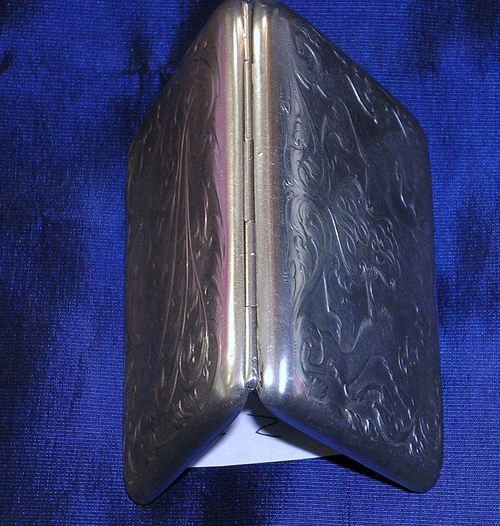 Vintage Sterling Silver Cigarette Case-R Blackinton & Co. Vintage Sterling Silver Cigarette Case-R Blackinton & Co.
