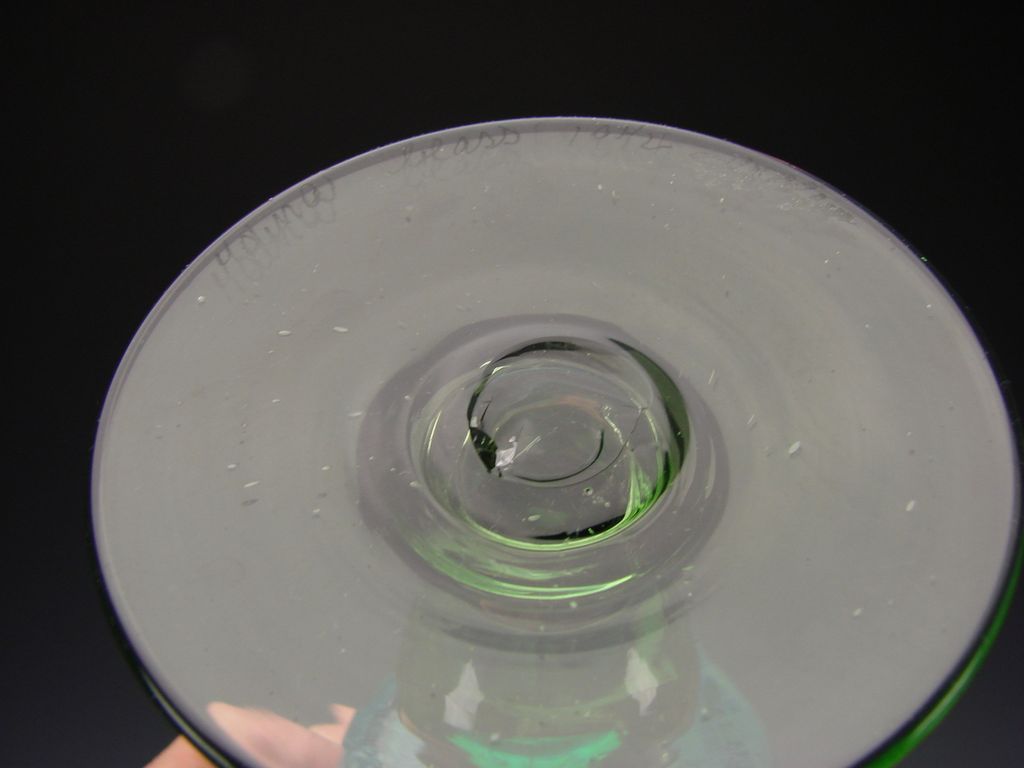 Vintage Signed Mdina Dobson Wine Glass Stem Goblet Fine Modern Harris Dobson Vintage Signed Mdina Dobson Wine Glass Stem Goblet Fine Modern Harris Dobson