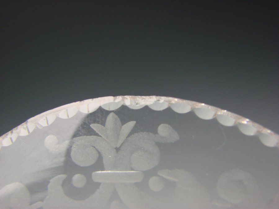 Antique Signed Sinclaire Cut Glass ABP Plate Tray Saucer Antique Signed Sinclaire Cut Glass ABP Plate Tray Saucer