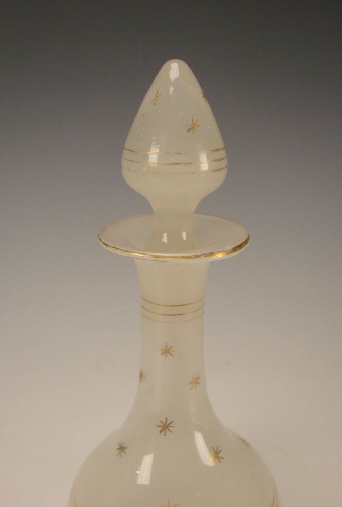 Antique French Portieux Vallerysthal Opaline Glass Perfume Scent Bottle Antique French Portieux Vallerysthal Opaline Glass Perfume Scent Bottle