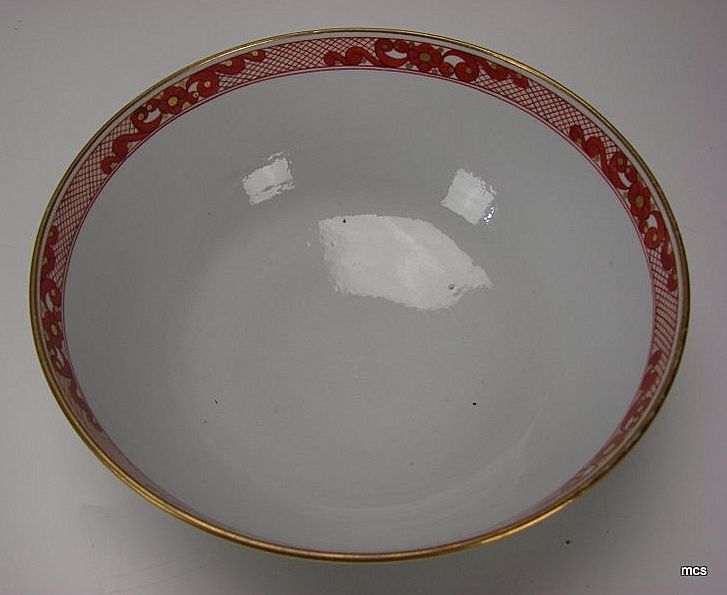 18c Antique English FBB Worcester Pearlware China Enamel Bowl c1800 18c Antique English FBB Worcester Pearlware China Enamel Bowl c1800