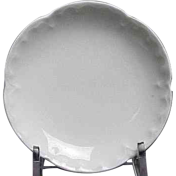 (5) Haviland China Butter Pats with Scalloped Blank & No Decoration (5) Haviland China Butter Pats with Scalloped Blank & No Decoration