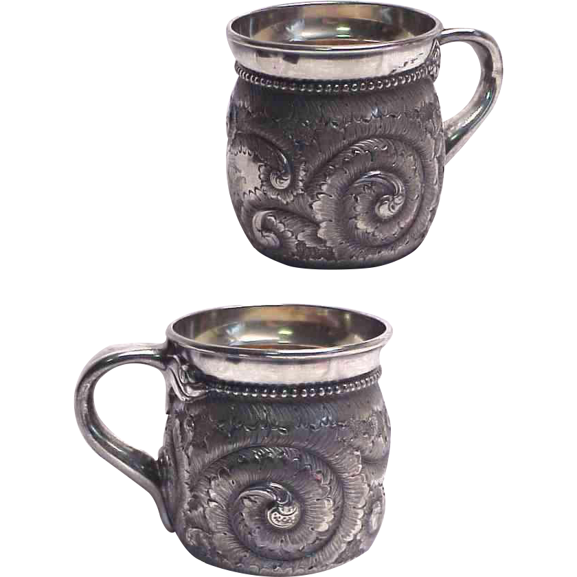 Wilcox Quadruple Plate Victorian Child's Christening Cup Wilcox Quadruple Plate Victorian Child's Christening Cup